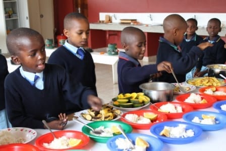 Students at Lower Primary learn about different types of food