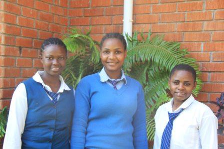 St Jude's students Irene, Christina and Joyce are a few of the girls involved in the Women Empowerment program