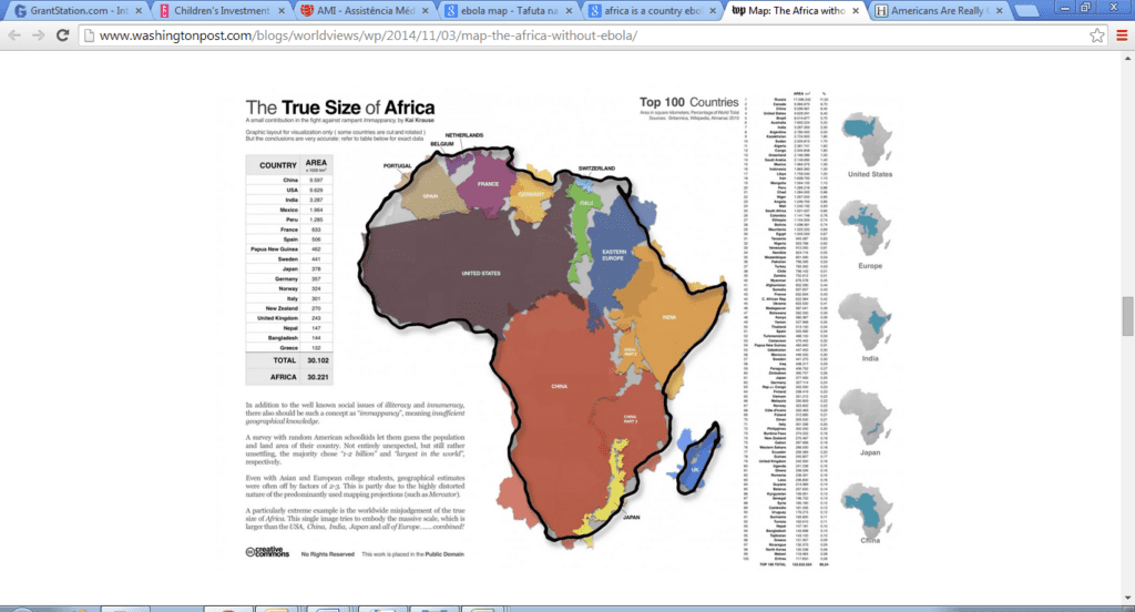 Ebola map