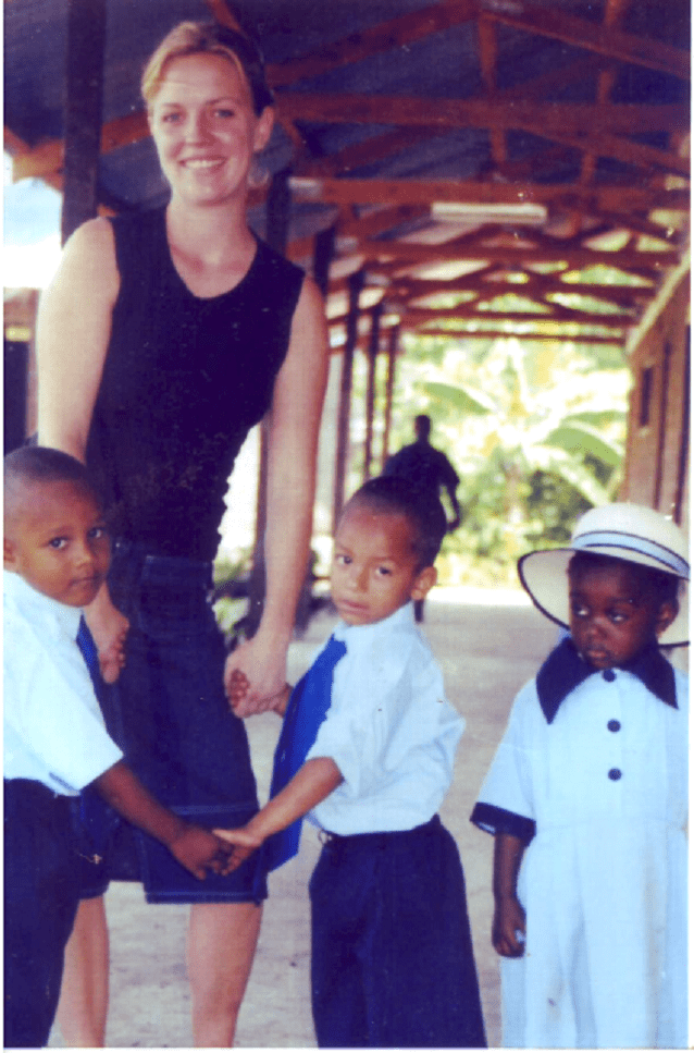 Angela with St Jude's original students