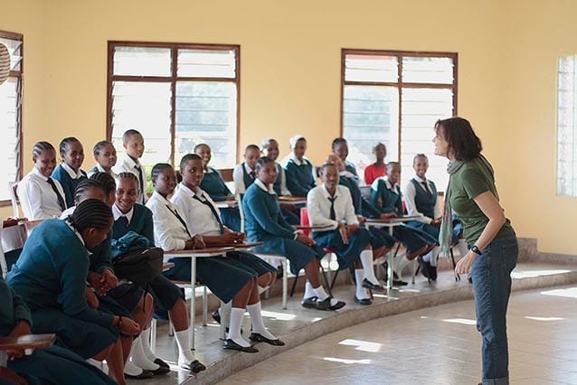 International women’s empowerment facilitator, Ginette Collin, was blown away when she held a fortnight of after-school classes with our female secondary students.