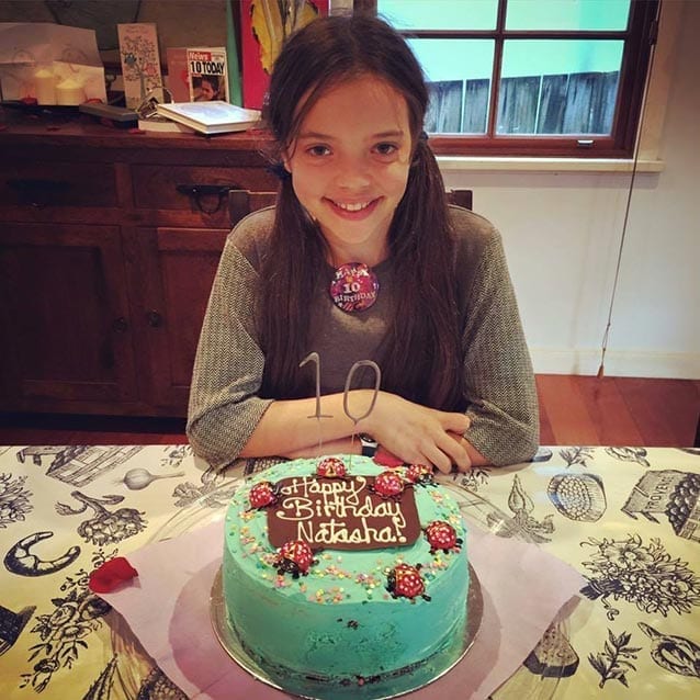 Wish granted: Australian Natasha raised $439 by asking friends to donate to St Jude's for her 10th birthday.