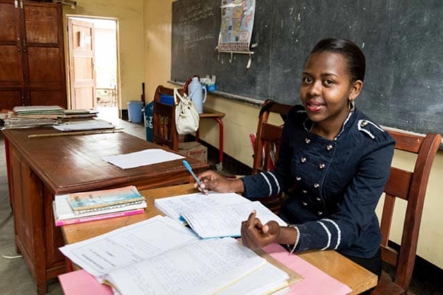 Feeling welcome: Students and teachers have made Judica feel welcome at her local high school. "Teachers here are very cooperative and the students are lovely especially the Form 2s (Grade 8s), who I have been teaching part-time in the absence of their teacher."