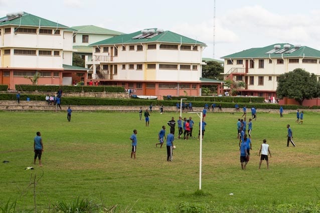 Keeping it warm: Our senior students are having hot showers thanks to solar water heaters.