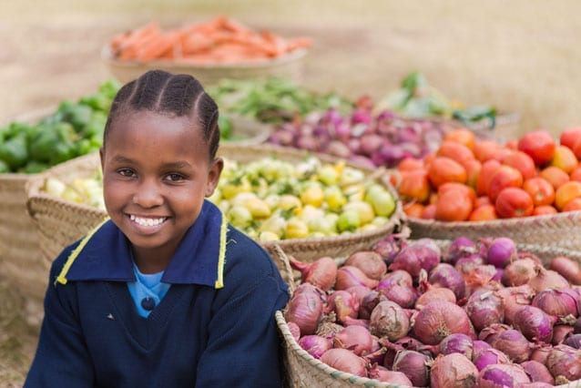 Fresh idea: Keen green thumb and supporter Denis is also excited about St Jude’s fruit and vegetable farming scheme.