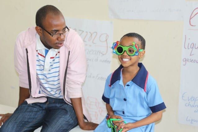 Seeing a bright future: Standard 1 (Grade 1) students had their vision checked by the team this year.