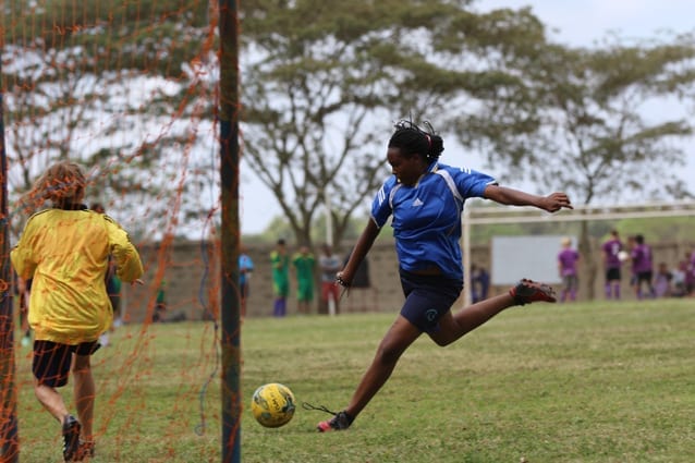 Stylish competition: There was no shortage of goals throughout the NTAA tournament at St Jude's Smith campus.