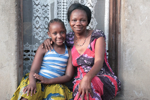 Like mother like daughter: Noreen and Glory are determined to create a brighter future through education.