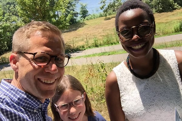 Natural leaders: Vivian with Jim and Ella.