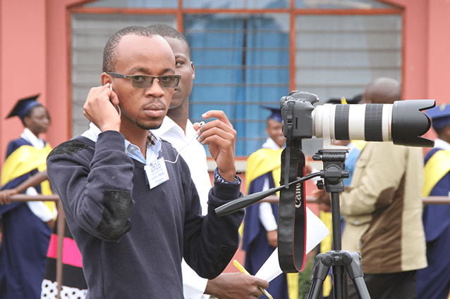 Sharp shooter: Francis at 2016 Form 6 Graduation.