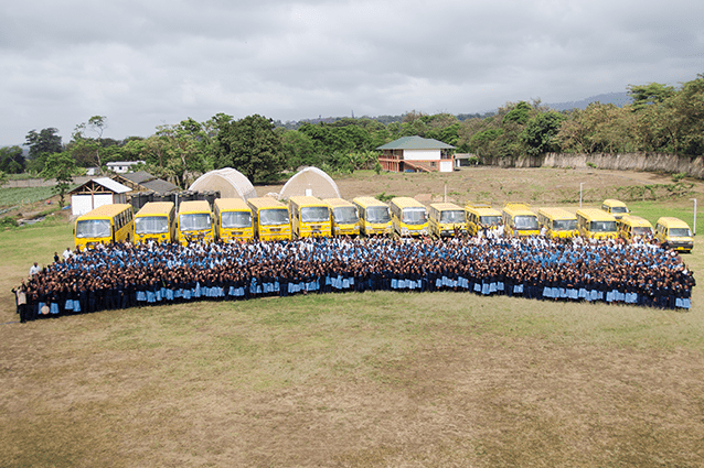 St Jude's Day group shot: almost 1800 students, 22 buses and counting! 