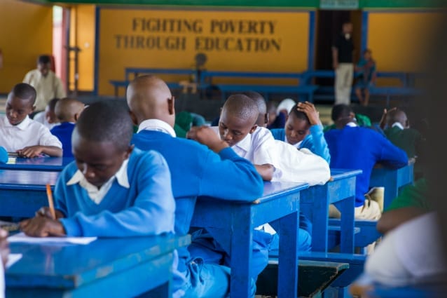 Studious students: The top students from local government schools were invited to sit our entrance exam.