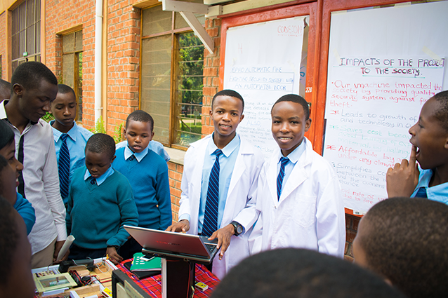 Innovation in action: These young scientists turned a mobile into a home fire safety system.