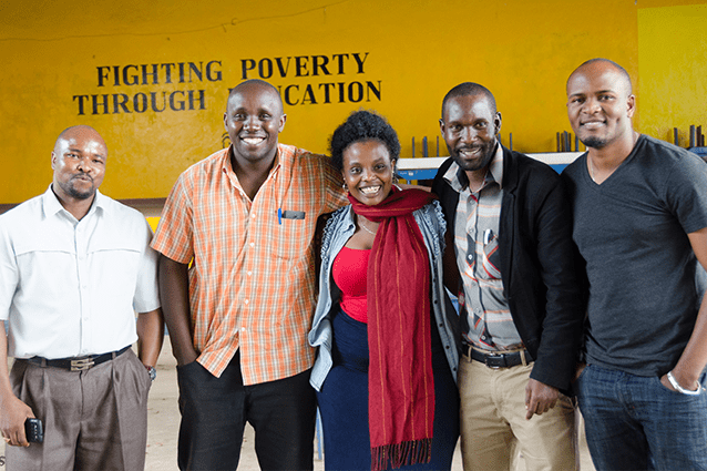 Motivating: St Jude’s staff members (secondary campus academic coordinator Mcharo, secondary boarding master Revocatus, Rotaract member and HR administrator Magdalyne, former facility manager Benedict Barnabas and career guidance counsellor and secondary Geography teacher Denis Colman) were on-hand to help out when needed, such as giving mock interviews.