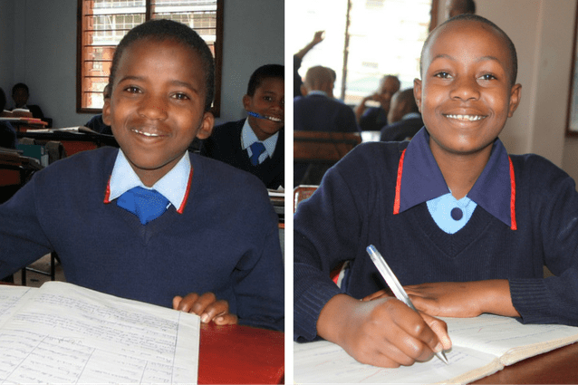 Flashback: This studious pair have called St Jude's home for a long time and are now ready to embark on their next step towards higher education.