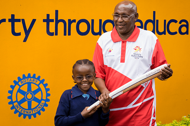 Inspiring our students: Filbert Bayi hopes to see a St Jude's student in the 2020 Commonwealth Games.