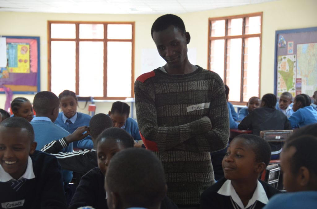 Building bridges: Beyond St Jude's intern, Daudi, brought students from Njiro Secondary School to RYLA.