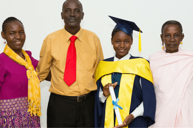 First daughter: Hosiana is trailblazing as the first member of her family to undertake further studies!