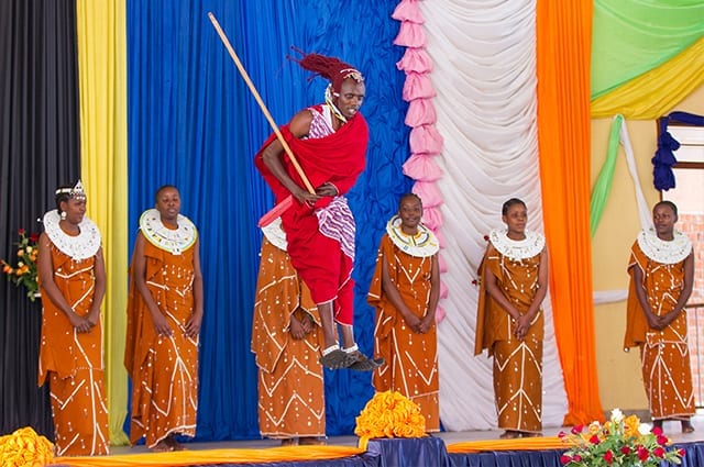 How High?:Our Maasai students are proud to celebrate their culture and support graduation.