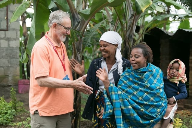 Neighbourly love: Robinson's whole community is grateful to the Sutliffs for supporting 'their boy'. 