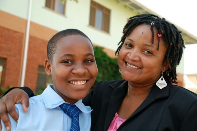 Marvellous mentor: Ms Pendo's been inspiring students like Dorice for years. Dorice intends to become a gynecologist.