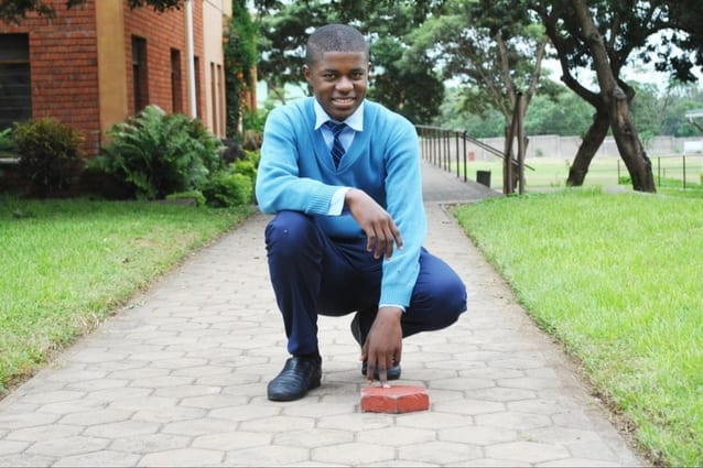 Solid foundations: Edgar's building his dream of becoming an environmental advocate and inventor!