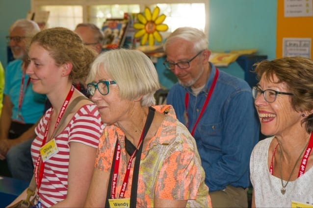 Captive crowd: Graduation Week visitors were impressed by the students' abilities.