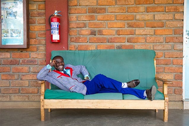 The helper's high: Jonas believes that serving the community makes for a happy life.