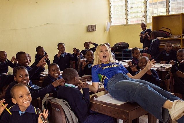 The perfect substitute: Our students couldn't get enough of Laura Brown!