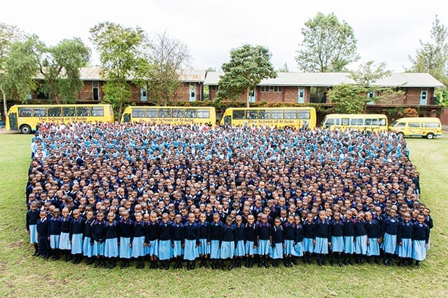 Smiles all around: St Jude's 2017 whole school photo!