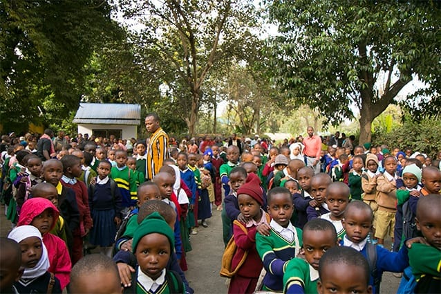 Lining up for a bright future: The stakes are high for St Jude's applicants. 