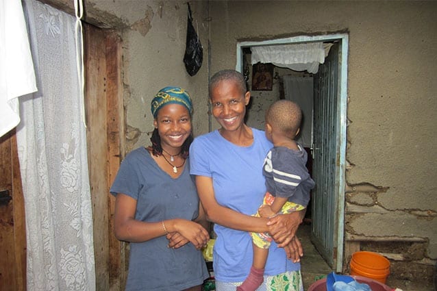 Fighting poverty: Seraphina is using her education to better her family's future.