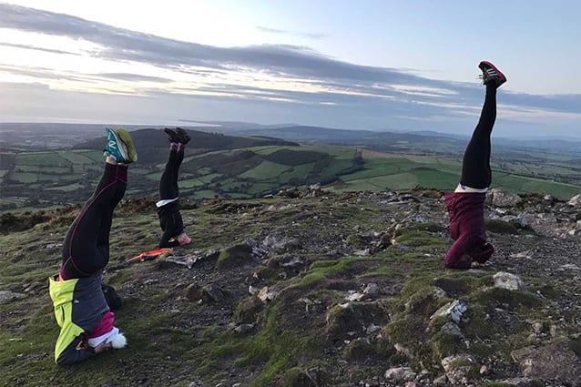 Sky-high fundraising: Yoga on a mountain is one of the most creative events we've heard about!