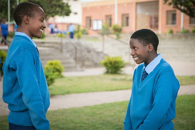 Bright beginning: Goodluck and Lenatha are excited to see where there education will lead them. 