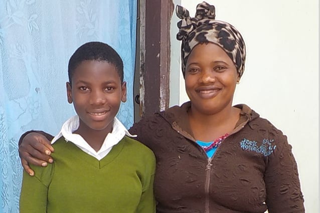 Living the dream: Lenatha has an opportunity her mother never did: to finish secondary school. 