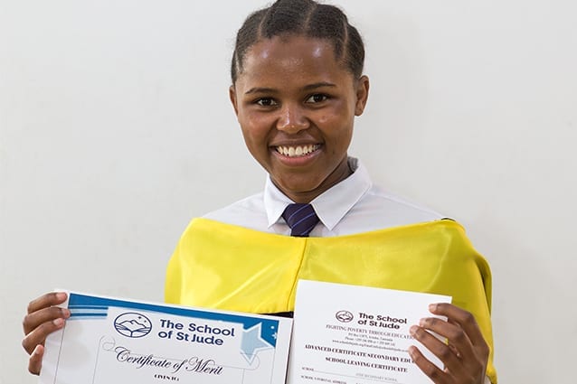 Golden graduate: The determined leader graduated with excellent marks in 2017.