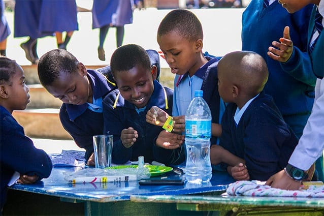 Thirst for knowledge: Standard 2 students held their own among the older students!