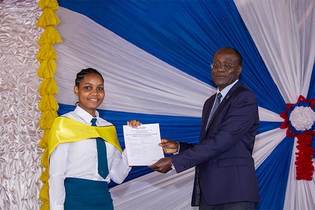 eizing opportunity: Christina her year level’s Head Girl graduated Form 6 in 2018.