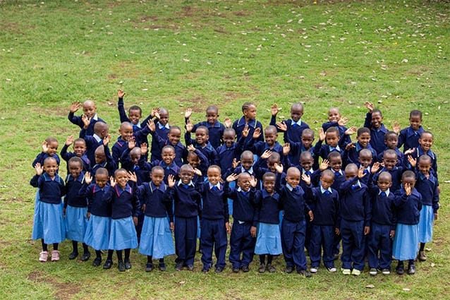 The newest members of the St Jude’s family: Our new class of Standard 1’s gather on the oval.