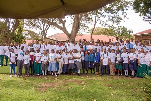 Coming together: 82 students from across Northern Tanzania, traveled to participate in the event.