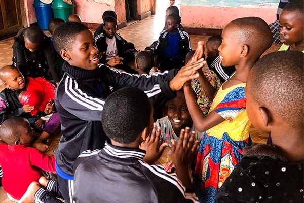 Looking Forward, but Giving Back: Students spend one Saturday a month helping the community.